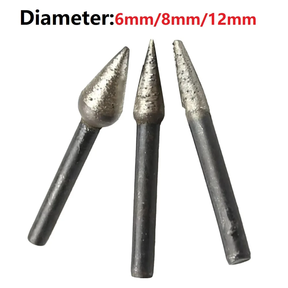 Useful for durable New Practical Electric Drill Hand Electric Drill Abrasive Point Grinding Head OD 6/8/12/14mm
