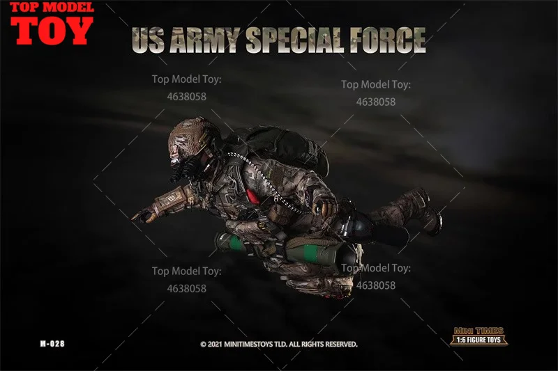 Mini Times Toys M028 1/6 Scale US Army Special Forces Parachute Jump Full Set Movable Solider Action Figure für Hobby Geschenk