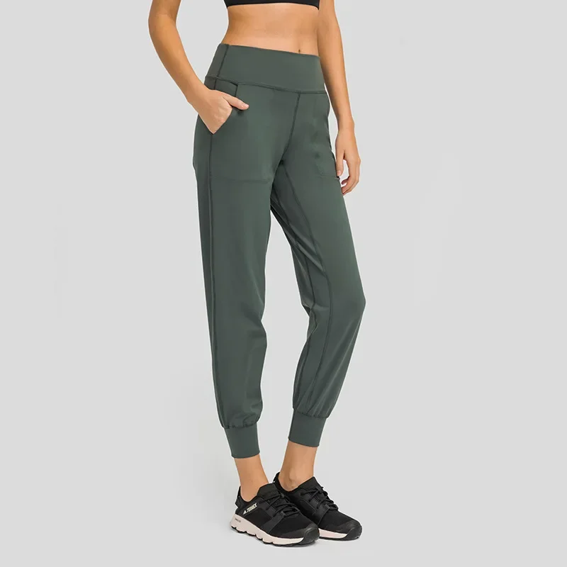 Naturally Soft Workout Gym Jagger Women 4-way Stretch Sweat-wicking Yoga Pants Running Athletic Joggers With Pocket