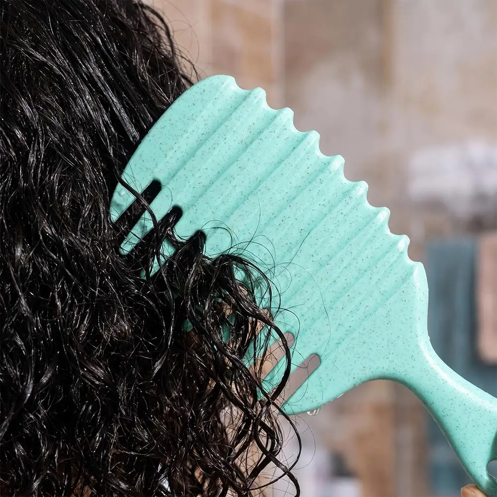 2 In 1 Curly Hair Styling Comb Curly Fluffy Styling Comb For Curly Hair Styling Anti Static Detangler Brush For Wet Dry Hair