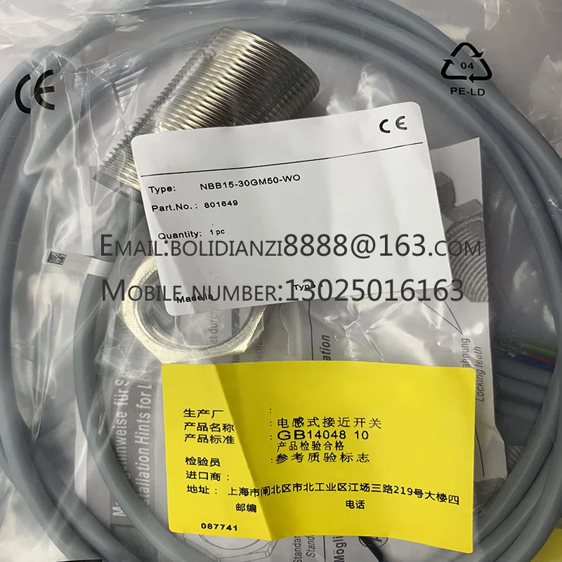 

Authentic NBB15-30GM50-WO-V12 NBB15-30GM50-WS-V12 100% original sensor brand new in stock