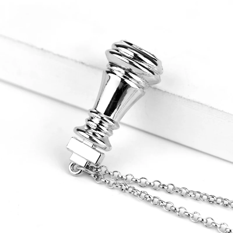 Chess Necklace Creative Chess Shape Pendant Fashion Jewelry Accessories Gifts For Women Men Chess Enthusiast