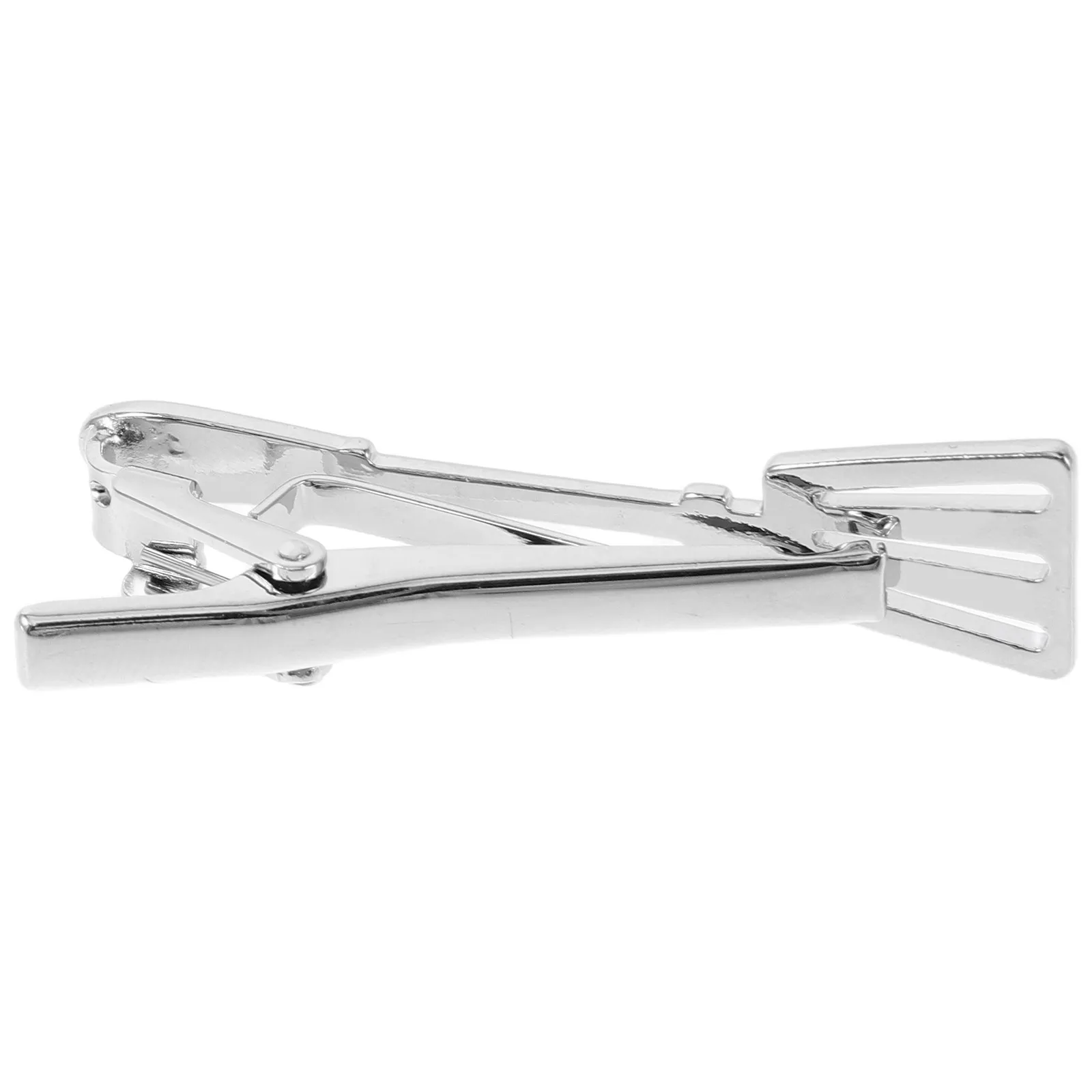 Men's Metal Tie Clip Spatula Shape Secure Tie Holder Versatile Width Fit Business Meeting Wedding Party Casual