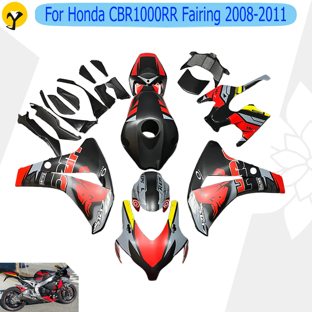 

Motorcycle Fairing Kit For 2008-2011 Honda CBR1000RR FireBlade 3D Printed Racetrack Shell Graffiti Colour Change Suits