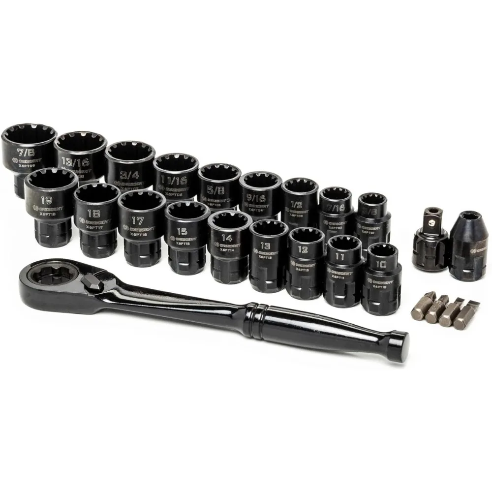 

Набор инструментов для механика со стандартным приводом 3/8 дюйма, 25 предметов