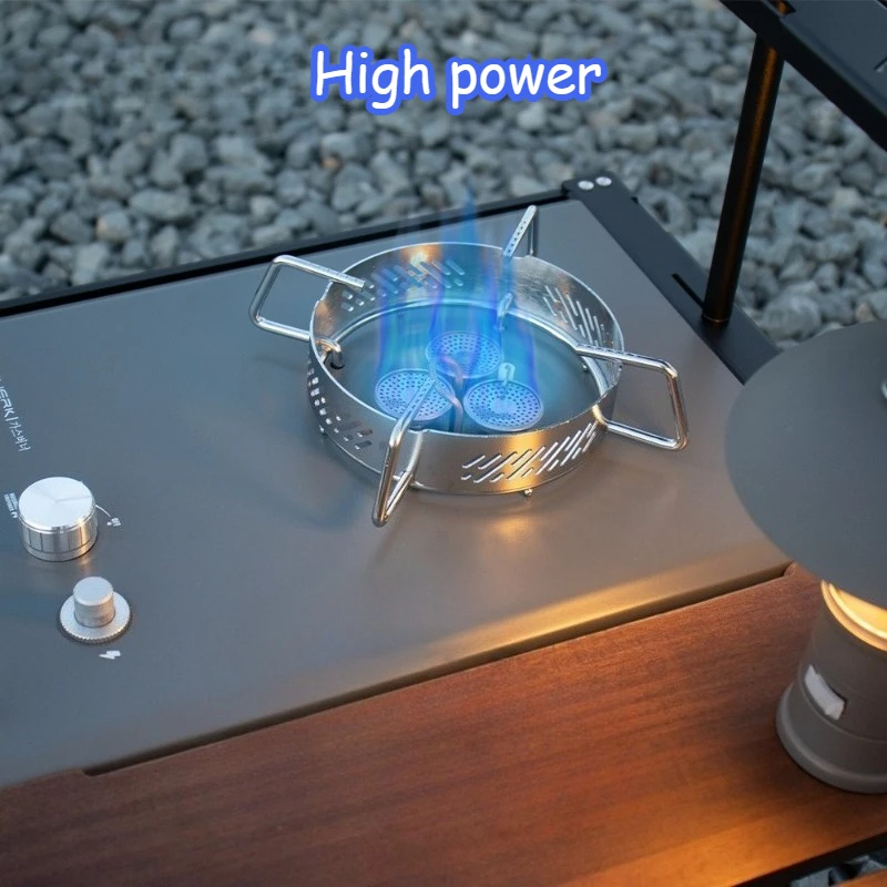 Outdoor Split Portable Camping IGT Stove Easy Clean High Power Windproof Stainless Steel Furnace Durable Camping Equipment