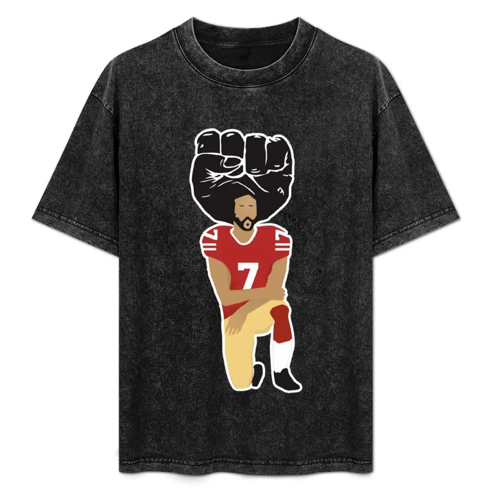 

Colin Kaepernick Kneeling T-Shirt Casual Fashion Short Sleeve Cotton T-Shirt