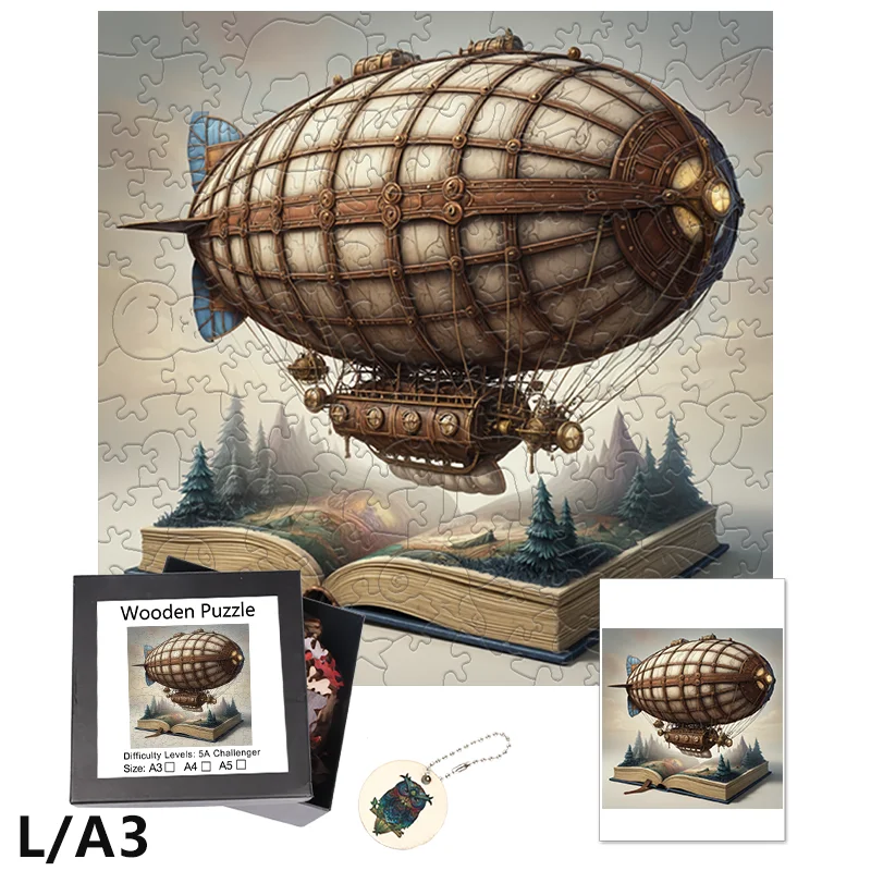 เกมปริศนาจิ๊กซอว์ไม้ลายสามมิติ ของเล่นคลายเครียด