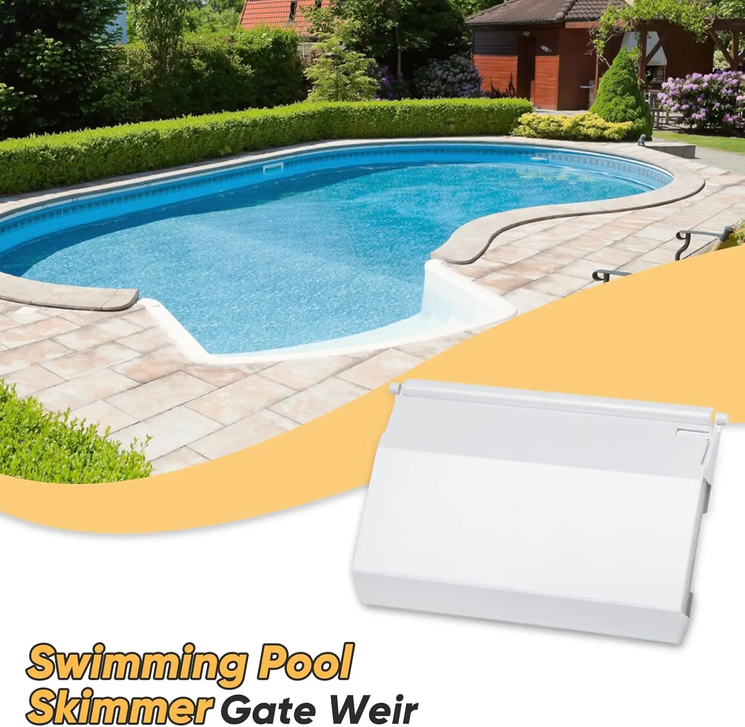 SPX1082K Pool Skimmer Weir Perfect Fit Replacement Weir Panel for Swimming Pool Skimmer System