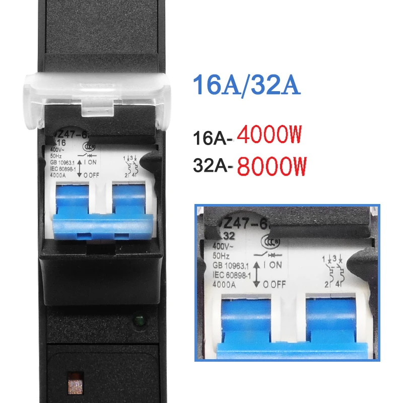 Imagem -03 - Interruptor de ar da Tira do Poder Pdu Unidade de Distribuição Switcher 2-9 Way Soquete dos Eua Medidor de Energia 16 a 32a