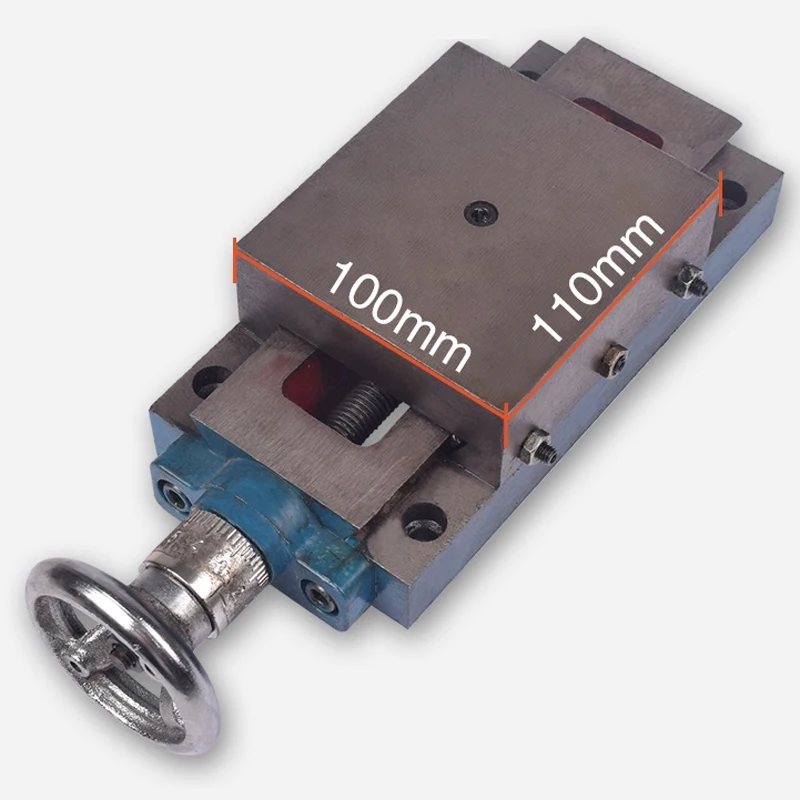 Precision heavy-duty cross slide dovetail slot drag plate hand crank screw moving cross workbench slider one-way guide rail