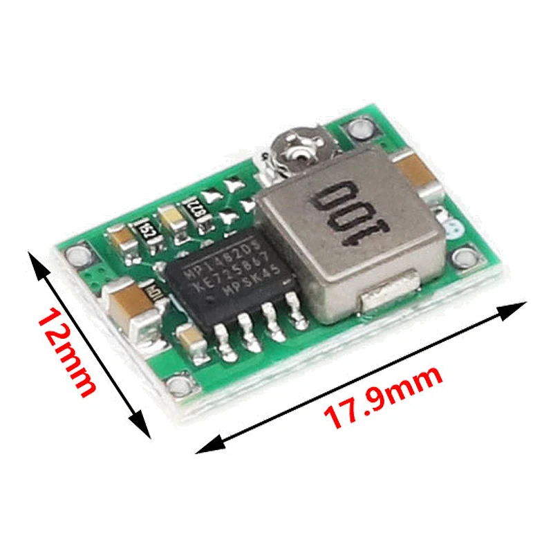 5pcs Mini360 RC Airplane Module Mini 360 DC Buck Converter 2A Step Down Module 4.75V-23V to 1V-17V 17x11x3.8mm LM2596