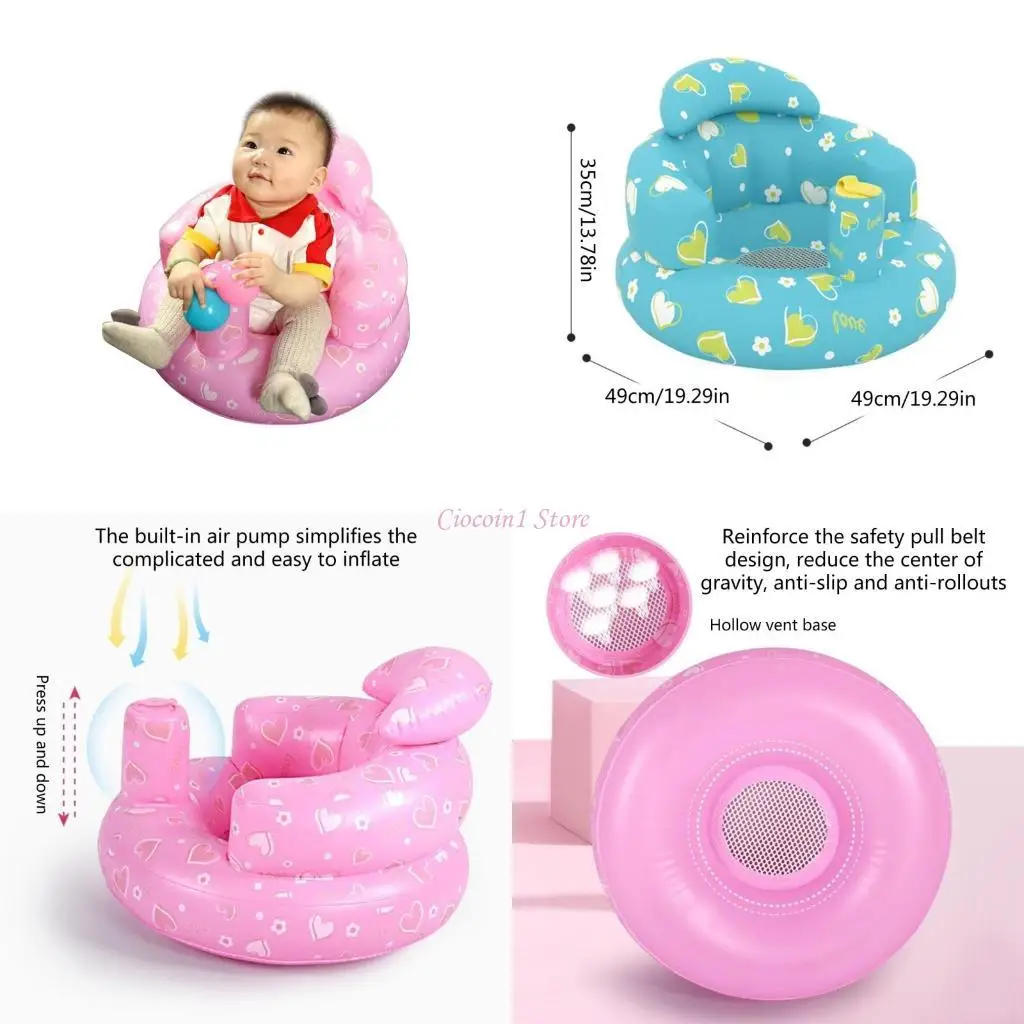 

Y1UB Baby vallatable Couch Mabant Первый диван -диван поддерживает надувной подарки для малыша