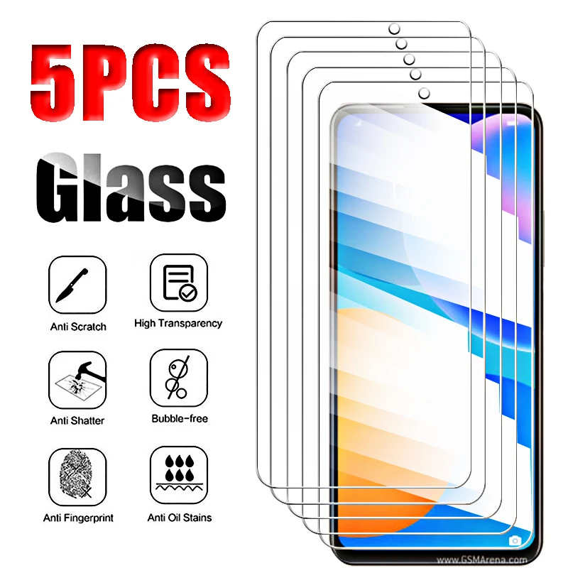 Vidrio templado para Huawei, Protector de pantalla para Huawei Y7a, YMax, Y8P, Y6S, Y8S, Y6P, Y5P, 7A, 8P, 6P, 5 P, 7, 8, 6, 5 P, 5 unidades