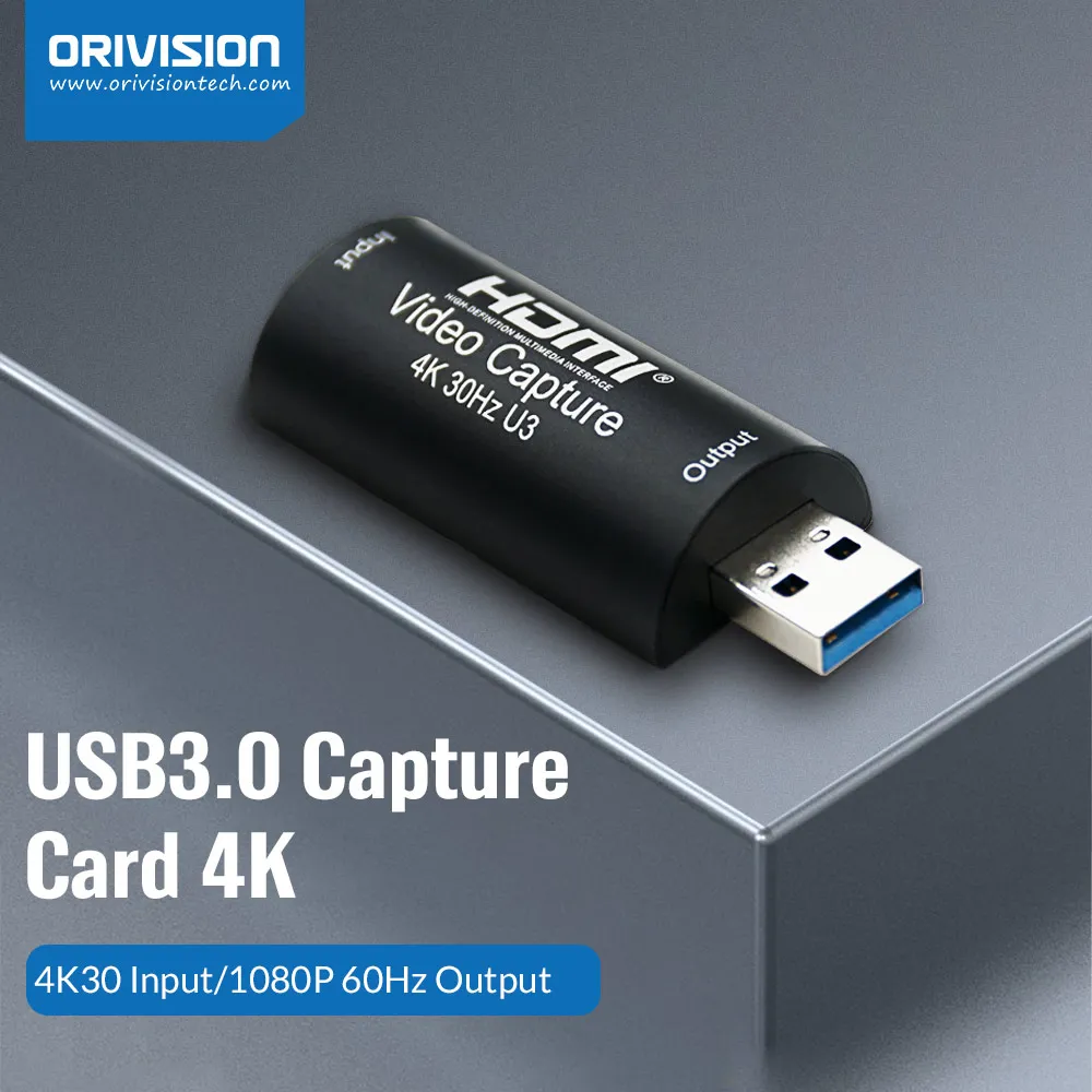 

4K HDMI to USB 3.0 Video Capture Card 1080P 60FPS Game Capture Card for Streaming, Gaming, Live Broadcasting