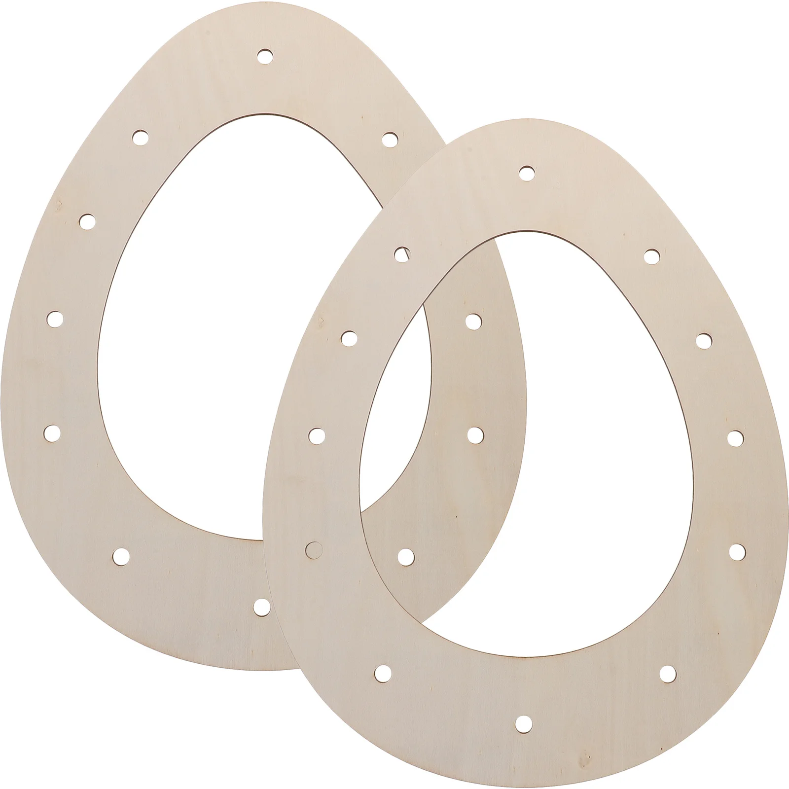 

2Pcs Easter Egg Shaped Wooden Wreath Frames DIY Floral Craft Supplies Holiday Decor Egg Wreath Frame Wood Wreaths