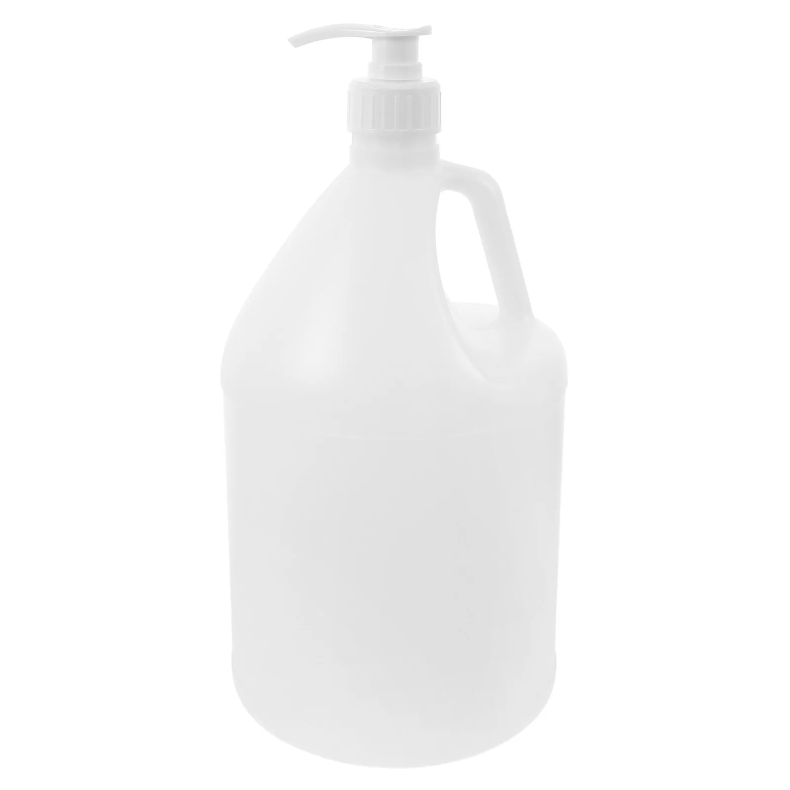 

1 Gallon Jug HDPE Plastic White Transparent Bucket Pump Head 4L Capacity Liquid Storage Containers Reusable Bottles