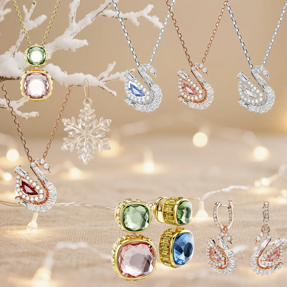 

2025 New Christmas Decorations Christmas Pendant Pendant SW Swan Set Style