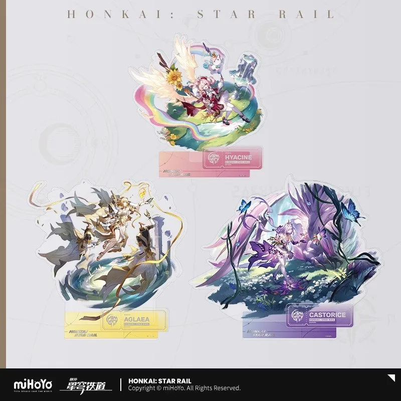 

Игра Honkai Star Rail Официальный оригинальный продукт Aglaea Castorice акриловая подставка знак Хэллоуин Рождество 3D подарки косплей орнамент