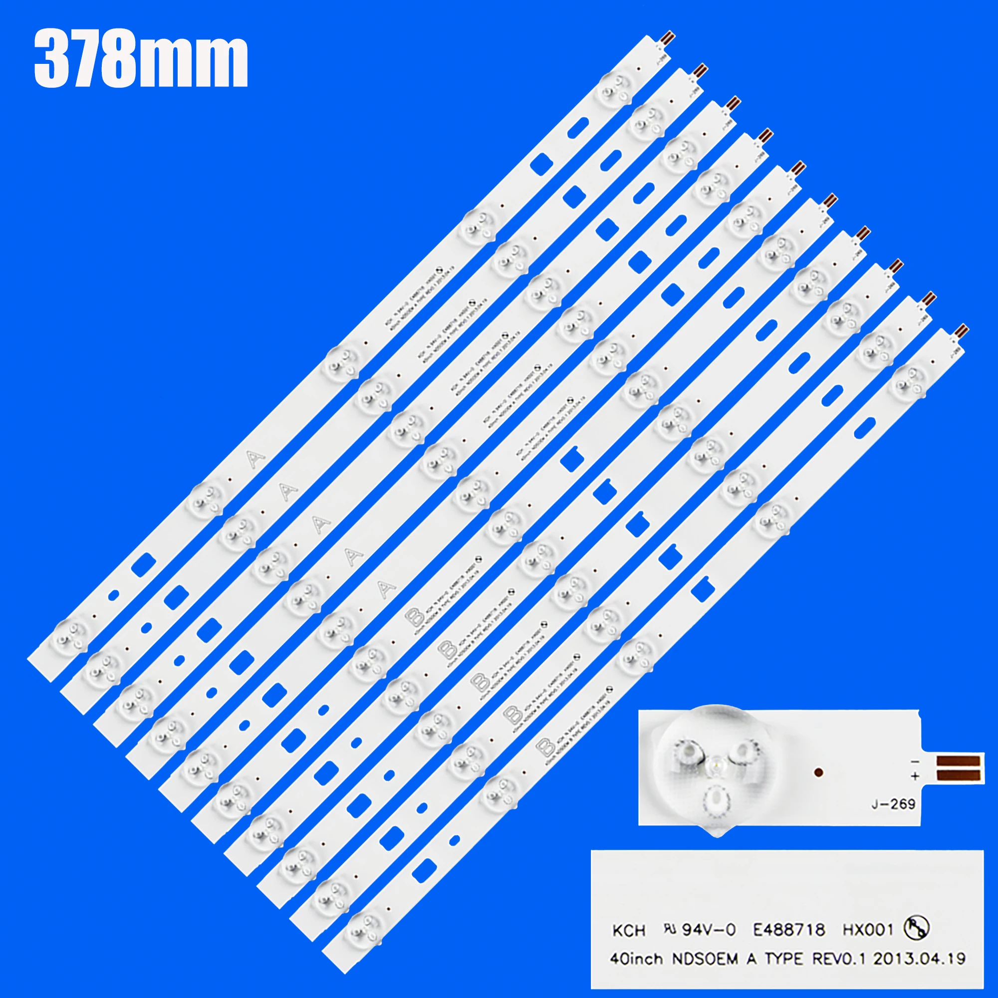 LED Backlight strip For 378mm KDL-40R353B KDL-40R353C KDL-40R455B KDL-40R485A KDL-40W605B KDL-40RE353 KDL-40RD353