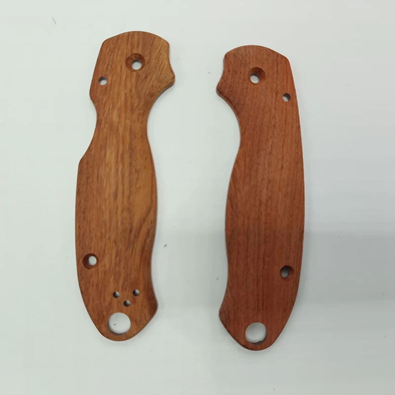 

CNC Natural Rosewood Huali Wood Made Knife Grip Handle Scales for Spyderco C223 Para3 Knives DIY Making Accessories Parts