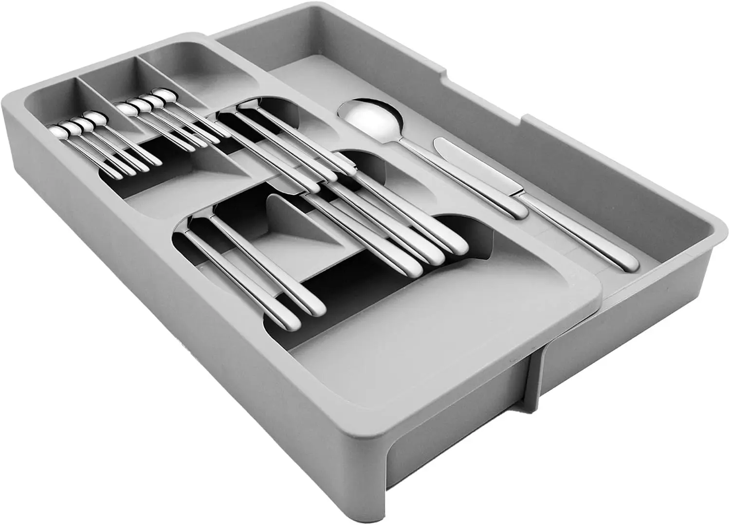 

Kitchen DrawerStore Expandable Set，Expandable Plastic Kitchen Cabinet Drawer Storage Organizer Tray