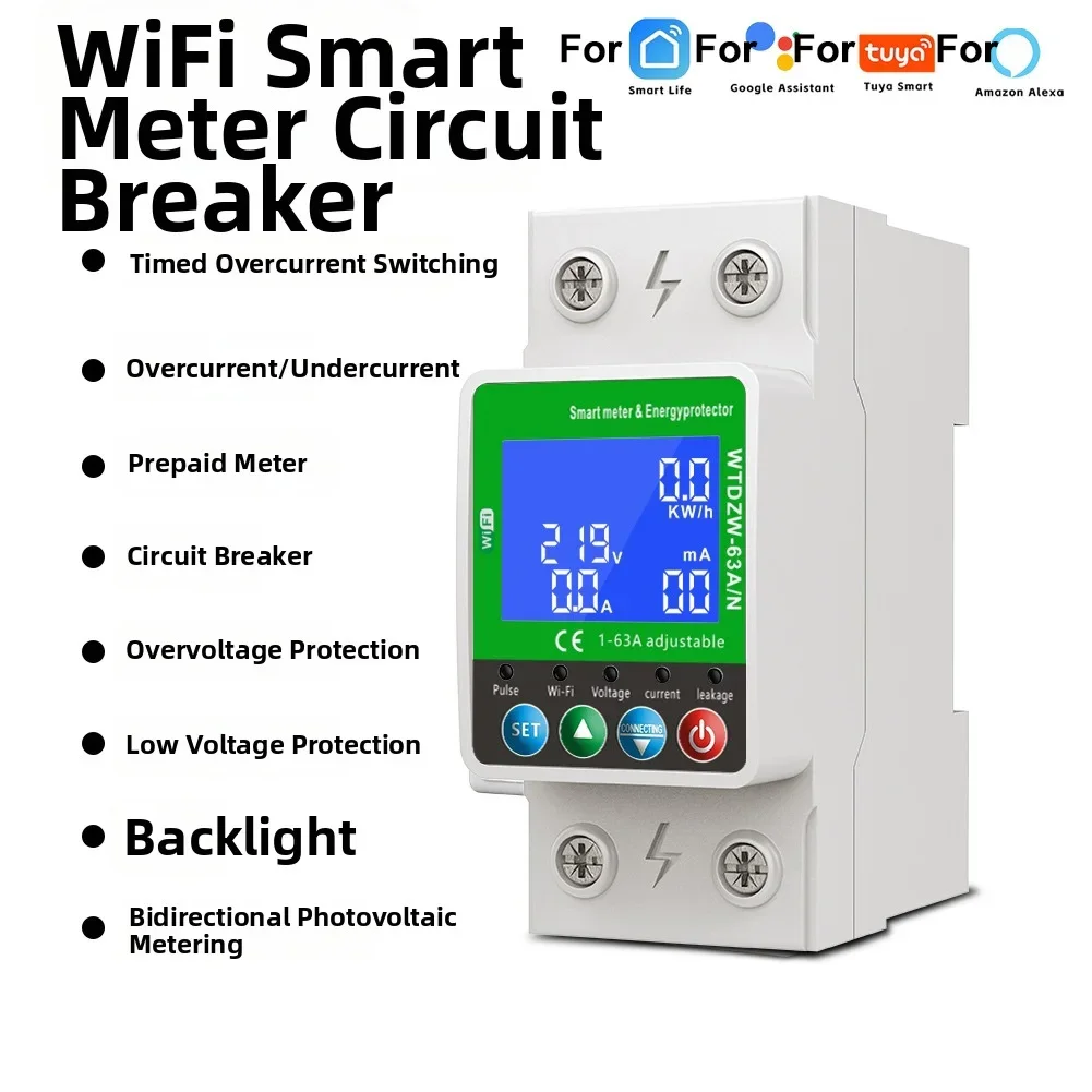 1pc WiFi Water Pump Motor Controller: Smart Remote Management & Overcurrent Controller Home Improvement Electrical Supplies