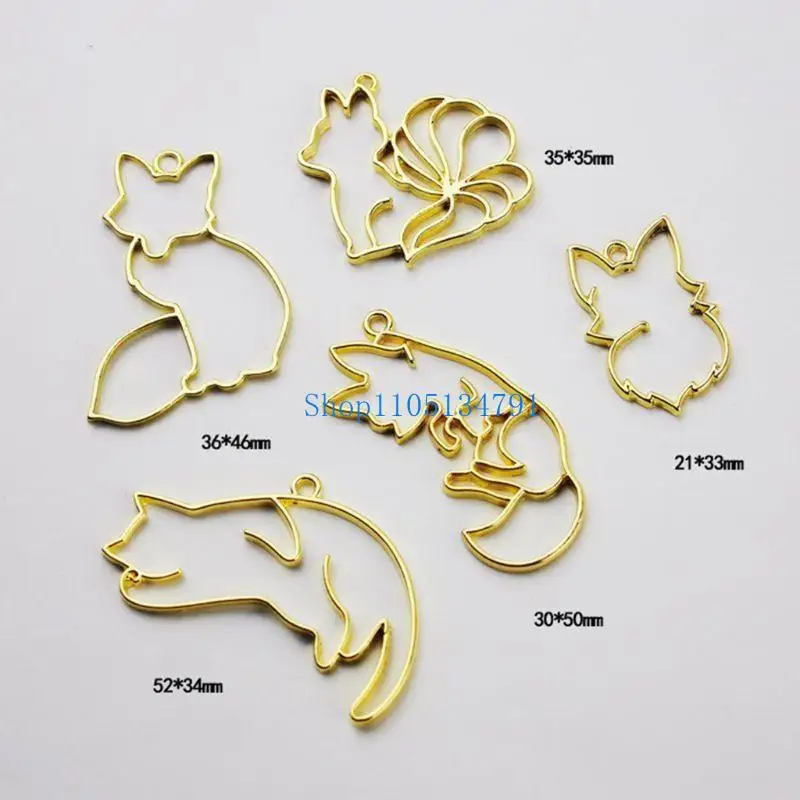 98 كجم الثعلب كيتي شكل قلادة فارغة عيد الميلاد الحرفية قالب سبائك عالية الجودة صنع الأشعة فوق البنفسجية كريستال صنع المجوهرات صب #4