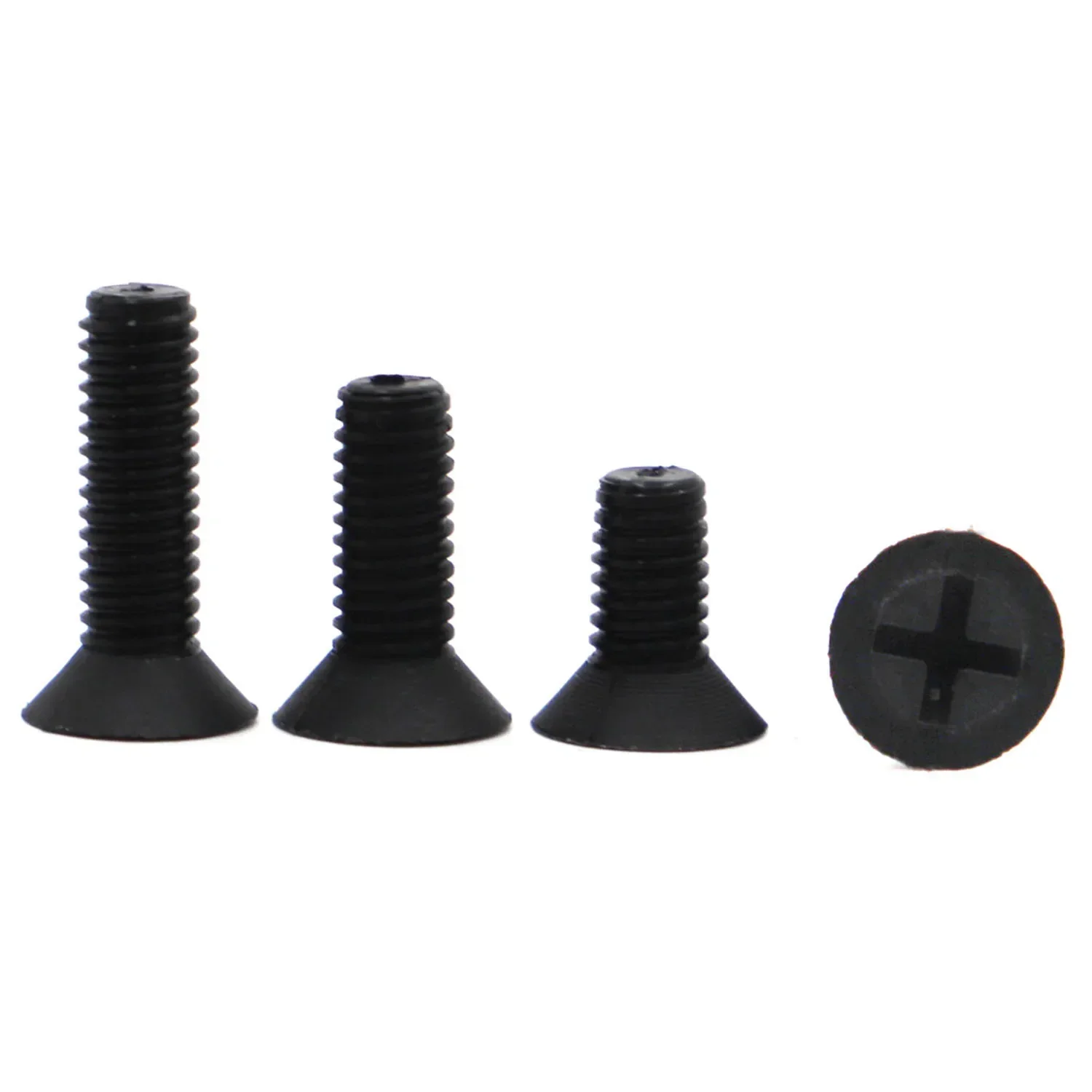 

Cross Nylon Countersunk Head Screws Black White 10-50pcs Plastic Phillips Flat Head Bolts M2 M2.5 M3 M4 M5 M6 M8