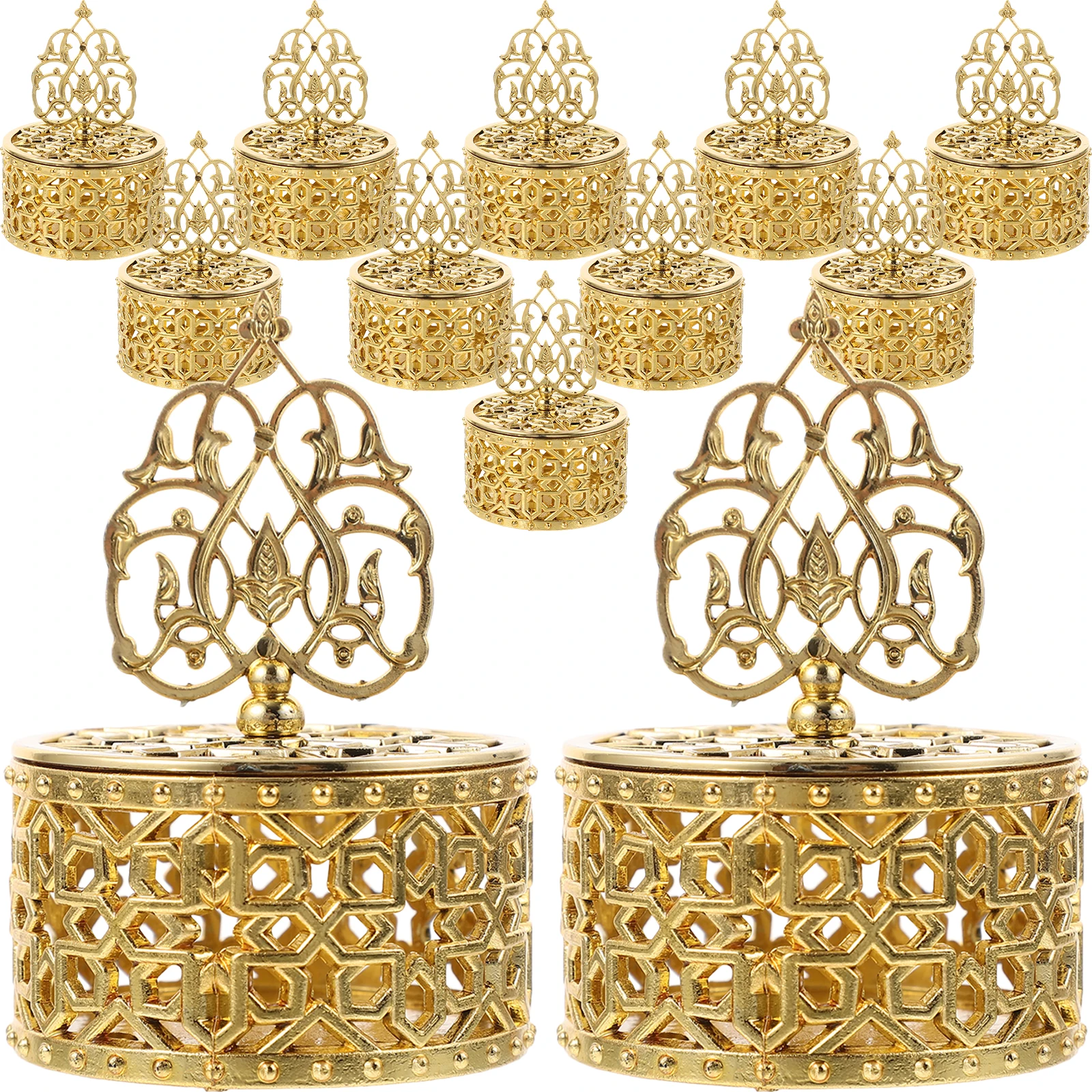 

12 Pcs Candy Box European Style Gift Packing Boxes for Wedding Party Favors Jewelry Small Containers Snacks Storage Plastic