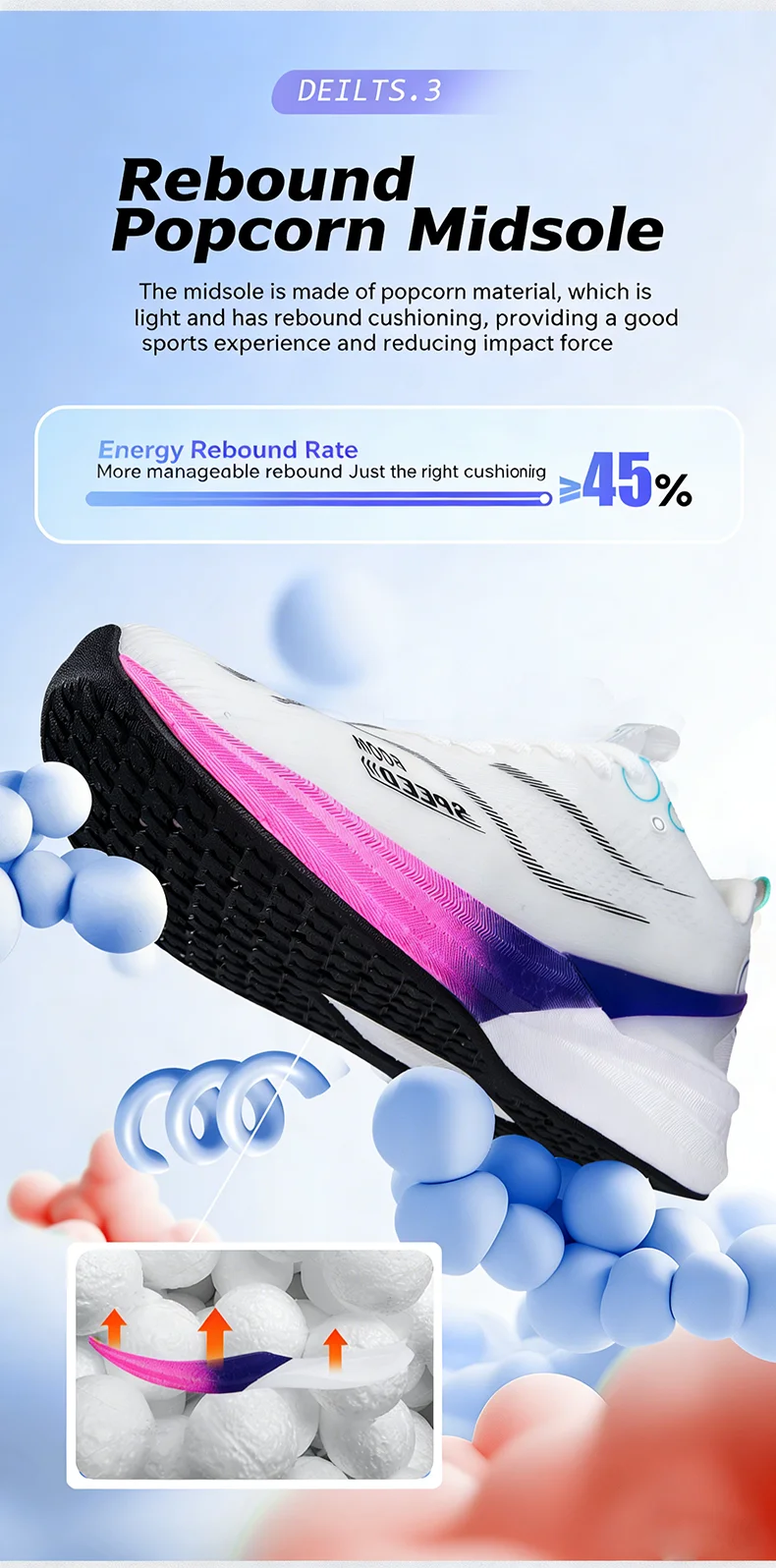 Carbonfaser-Laufschuhe mit atmungsaktivem Mesh und stabiler Sohle für Marathonrennen, Straßentraining, Herren und Damen, leicht und stoßdämpfend – Detail 7