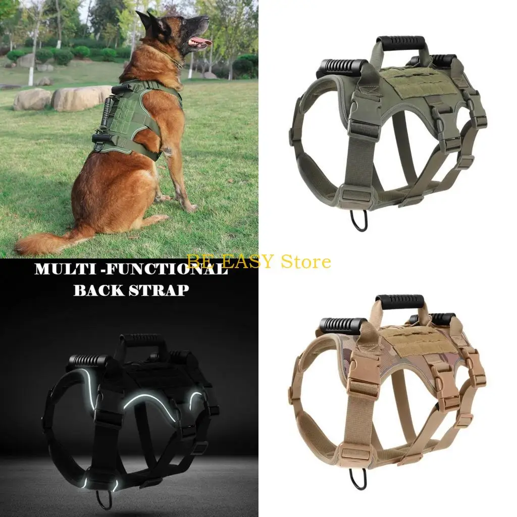 E28F Pull Dog Harnesses Front Clip Heavy Type Dog Harnesses Cats Dog Car Seats Belt