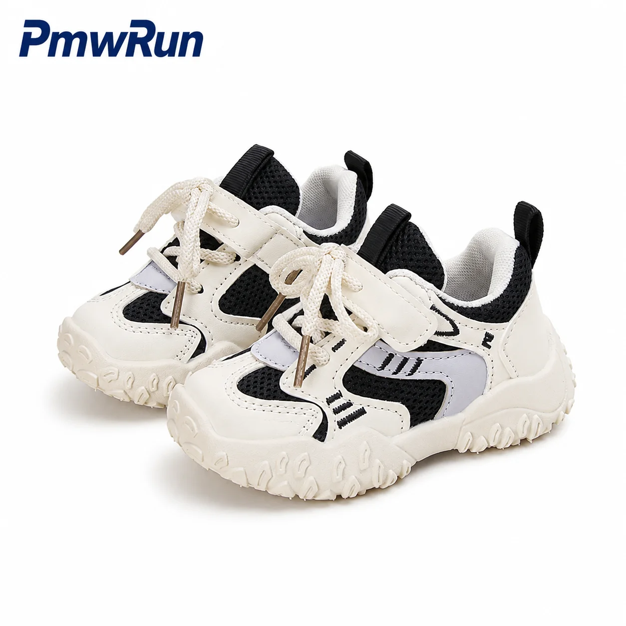 PU Leather Sport Shoes For Children 2026 Trend Fashion Kid's Sneakers Ergonomics Anti-slippery Running Footwear Boys Girls