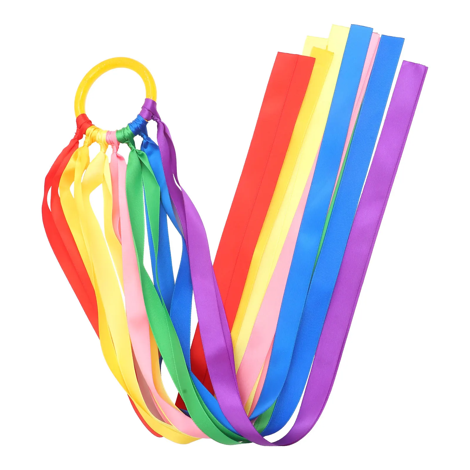 

1pc Ribbon Bracelet Streamer Cloth Rhythmic Ribbons Wristband Gymnastics Streamer Lightweight Dance Sports Fitness Shaping