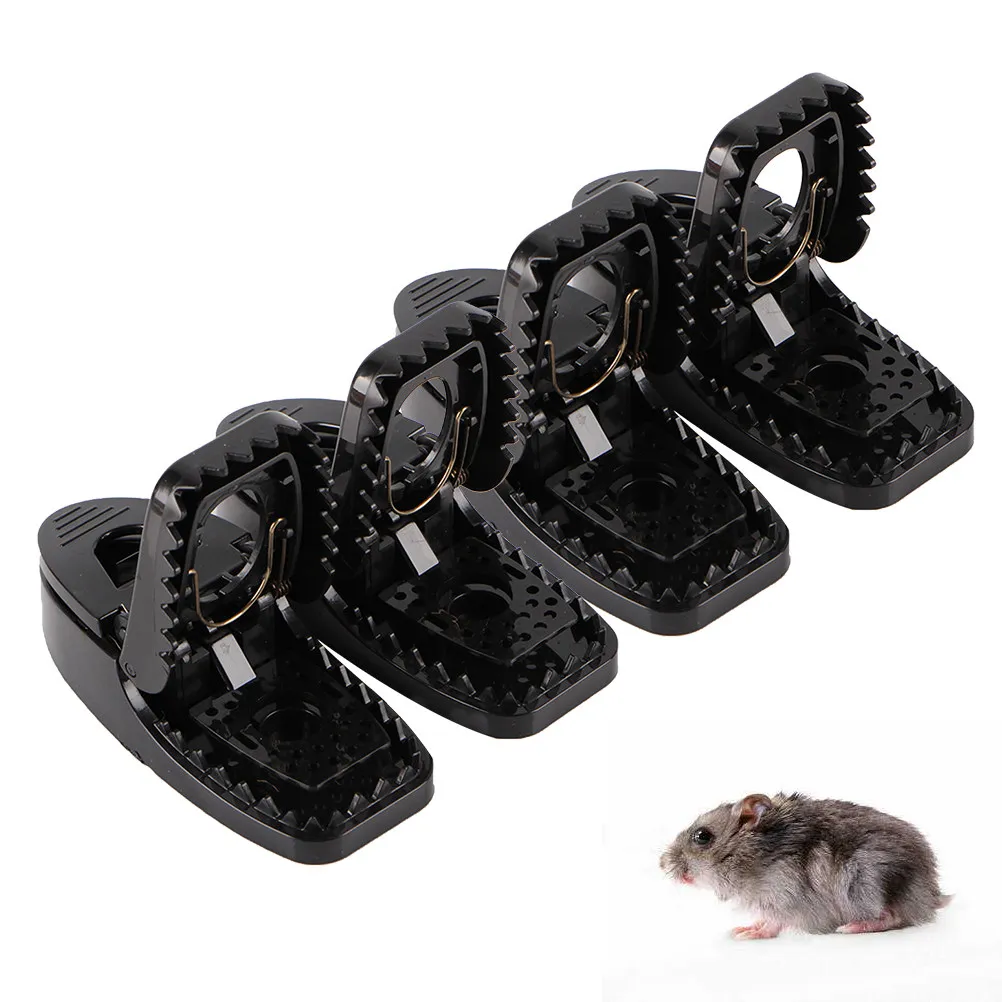 4PCS Plastic Household Reusable Durable Effective Sensitive Pest Control Rat Traps Supplies