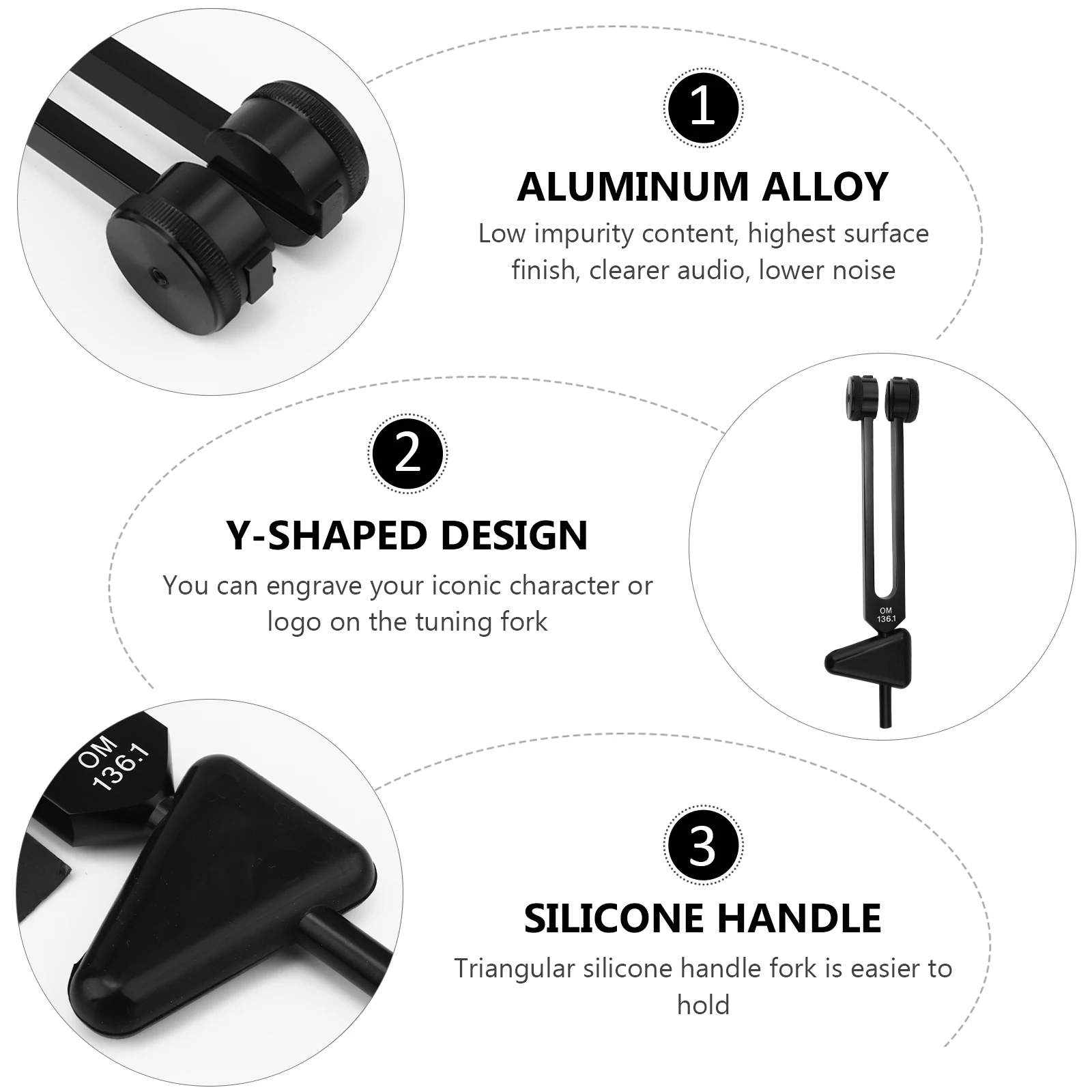 

Yoga Tuner Fork Set Aluminum Alloy Turning Vibration Healing Instrument Medical