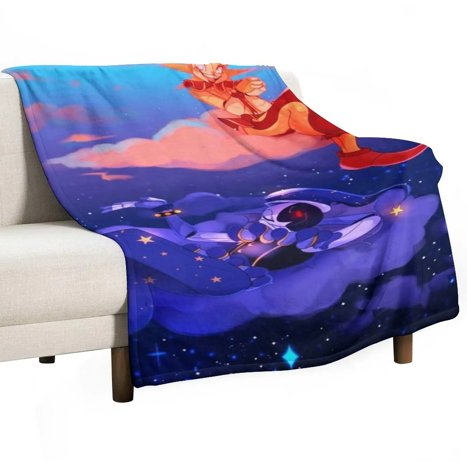 

sundrop and moondrop Throw Blanket Loose Thermal Stuffeds Multi-Purpose Blankets