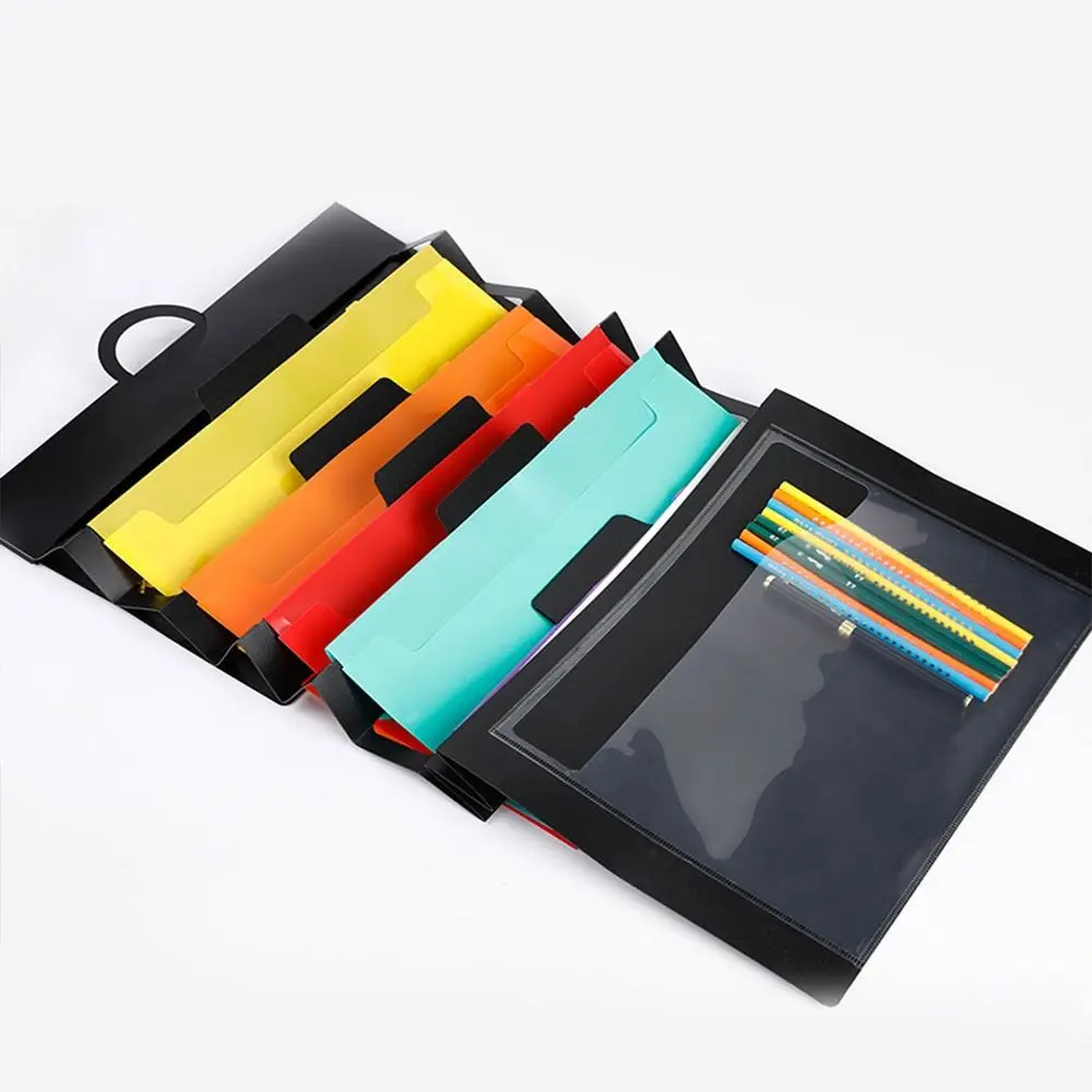 For Home Office Test Paper Expandable Accordian Pockets Filing Cabinet Pockets Rainbow File Organizer Hanging File Folders