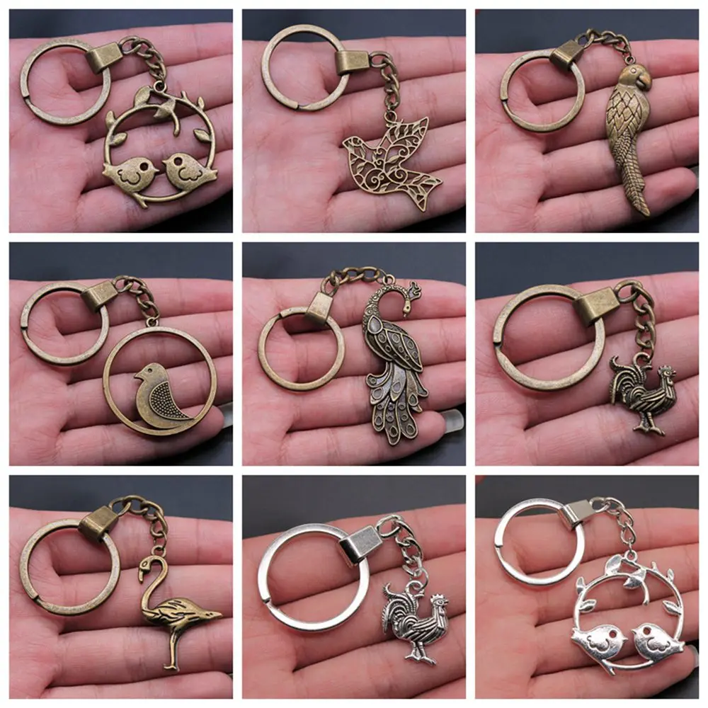 1 Piece Keychain Bird Peacock key-rings fashion hot sale key chain ring accessories key-rings key-rings