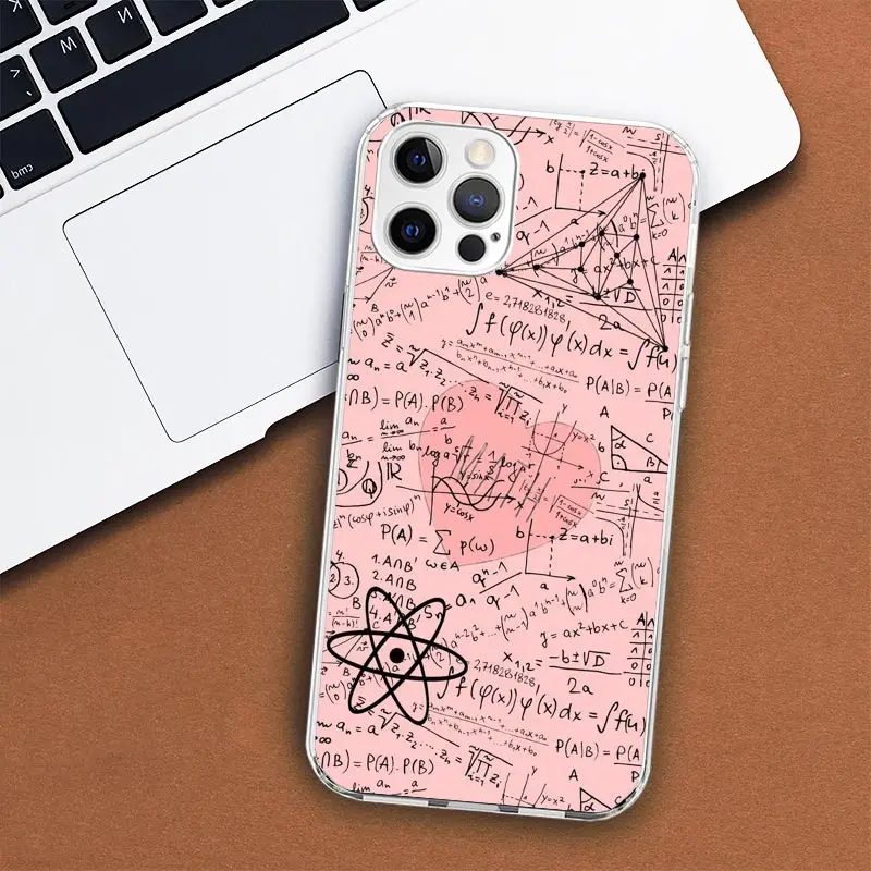 Physics Chemical Mathematics Phone Phone Case For Apple iPhone 11 12 13 14 15 16 Pro Max 7 X XS 8 Plus + Mini SE Customized Prin