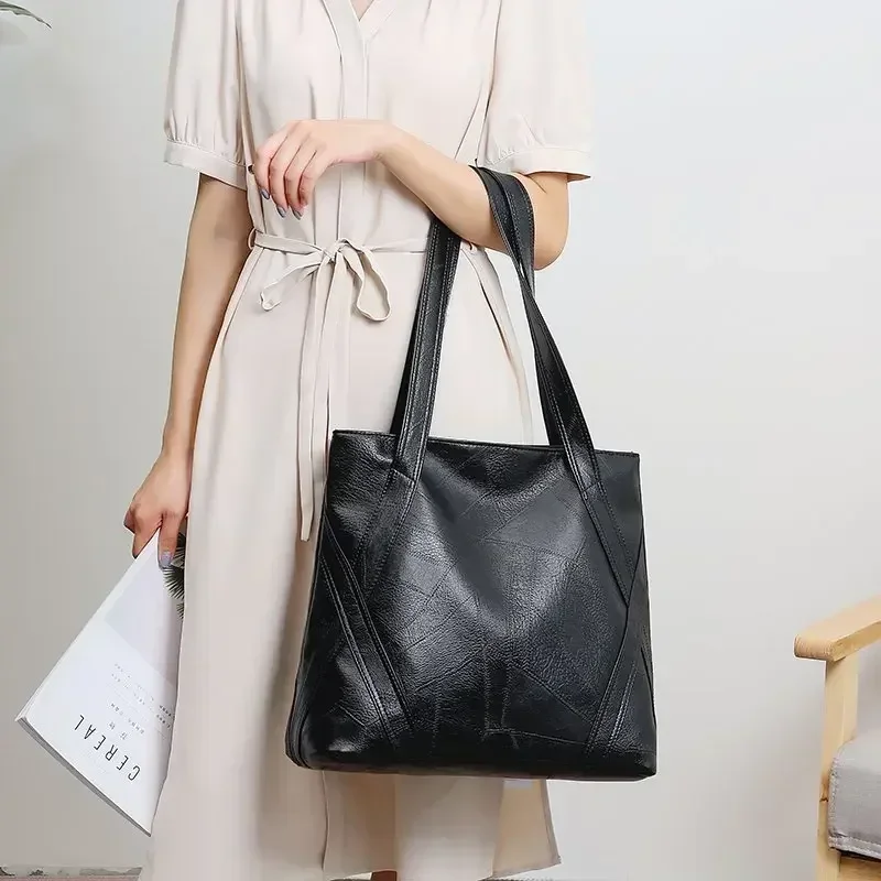 New Fashion Interior Zipper Shoulder Bags Casual Soft 2024 High Quality Bags for Women Casual Fashion New Style Free Shipping