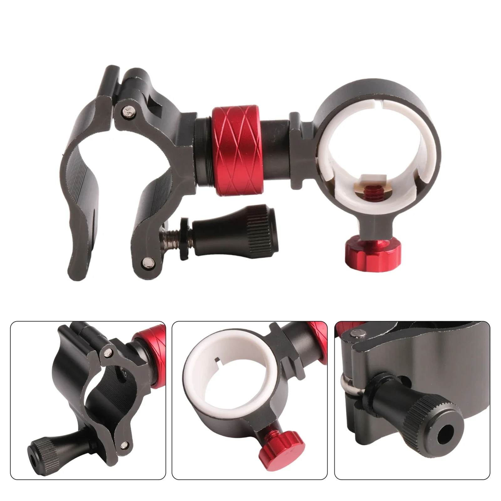 Chair Umbrella Stand Holder Comfortable Feel Wide Adaptability Black CNC Integral Molding For Home Garden Tool Accessory