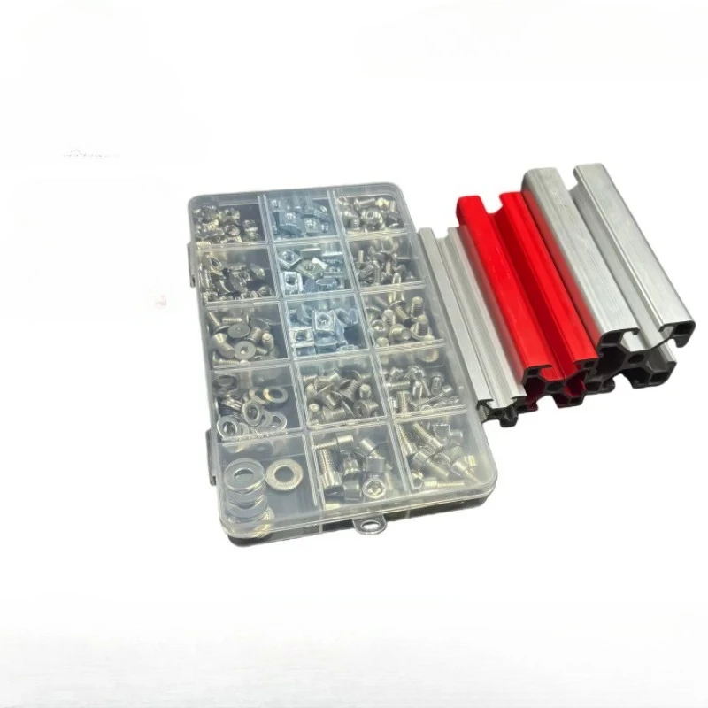 Aluminum profile accessories DIY furniture wardrobe T-shaped/slider nut half round head hexagon bolt set