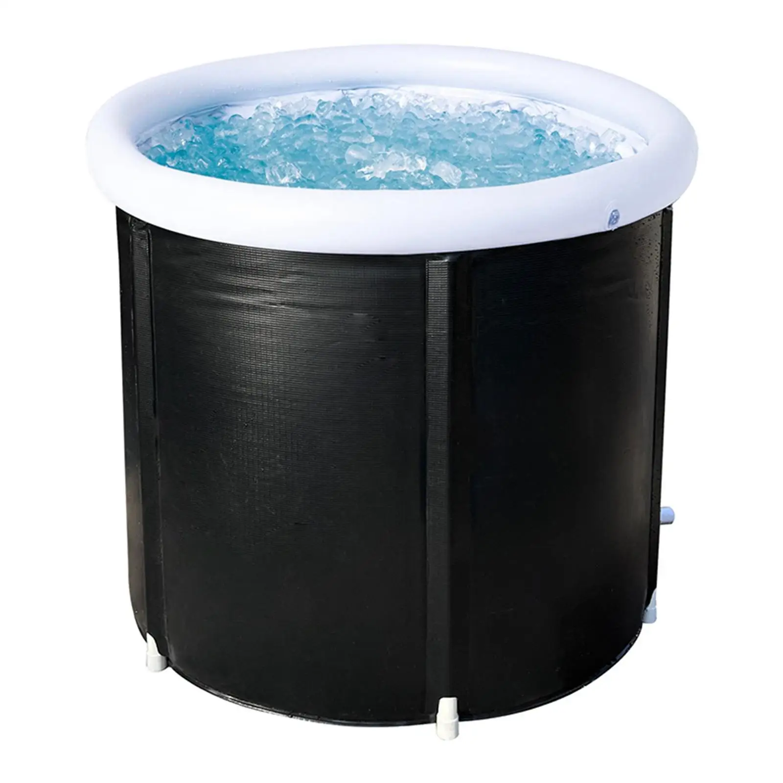 Ice Bath Tub Cold Water Tub with Drain Hole Bathing Bucket for Shower Stall Portable Bathtub for Athletes Kids Traveling Camping 