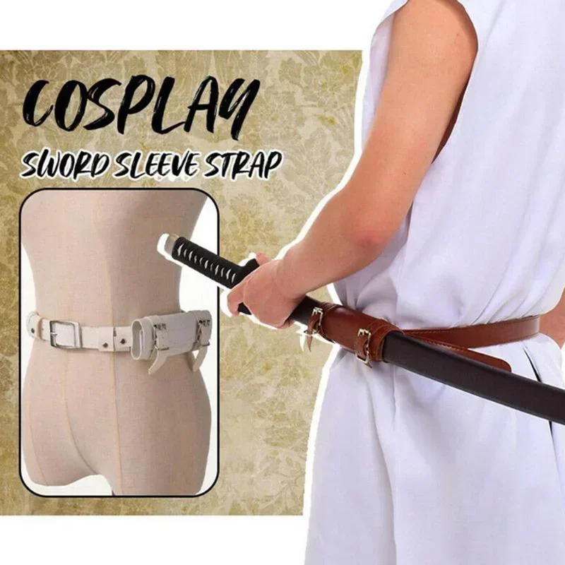 Katana Belt Holster Demon Slayer Anime Cosplay Prop Japanese Samurai Sword Waist Sleeve Straps Ninja Katana Scabbard Belt Holder image 3