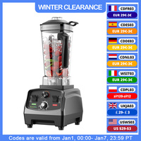 BioloMix 3HP 2200W Heavy Duty Commercial Grade Timer Blender Mixer Juicer Fruit Food Processor Ice Smoothies BPA Free 2L Jar