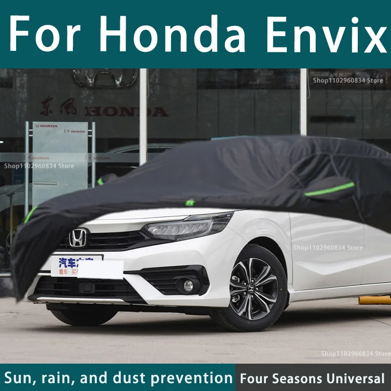 

For Honda Envix 210T Full Car Covers Outdoor Uv Sun Protection Dust Rain Snow Protective Anti-hail Car Cover Auto Black Cover