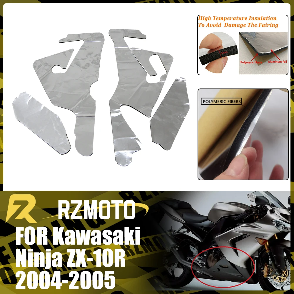 

ZX10R Heat Shield Fairing Melting Protection Pre-Cut Insulation Sponge Fit For KAWASAKI NINJA ZX-10R 2004-2005