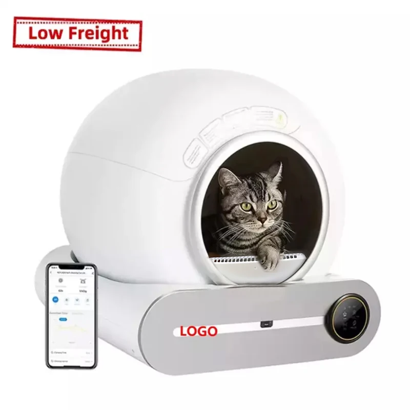 New Fast Delivery Smart Automatic Plastic Cat litter Box Self Cleaning WiFi APP Control Cat Toilet Robot Cat Litter Box