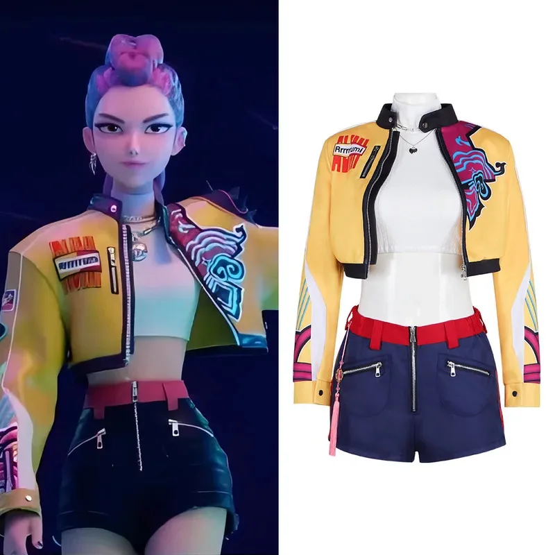 

Kpop Demon Hunter Korean Popular Clothes Rumi Mira Zoe Korean High Quality Cosplay Film With The Same Performance Costumes